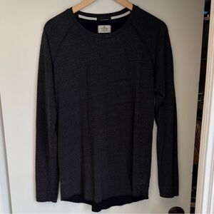 Marine Layer Dark Gray Long Sleeve Tee